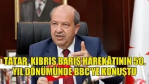 Cumhurbaşkanı Ersin Tatar, “Barış Harekâtı olması nedeniyle bizim için önemli bir yıl dönümüdür”