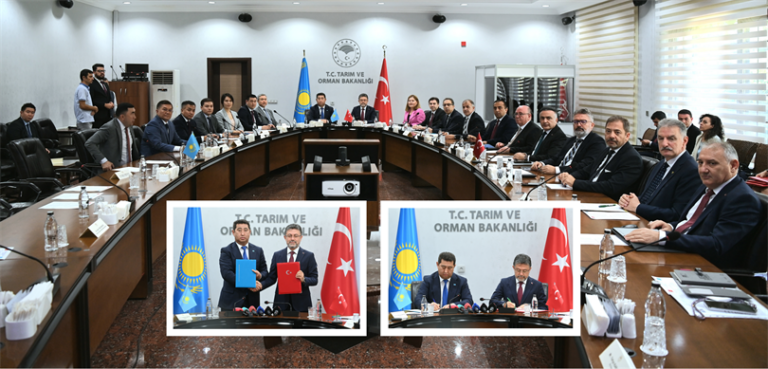 Tarım ve Orman Bakanı Yumaklı, Kazakistan Tarım Bakanı Saparov ile bir araya geldi