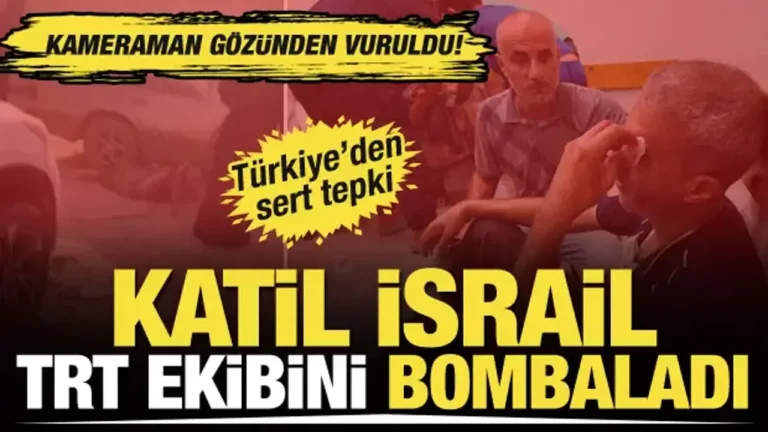 Katil İsrail’den TRT ekibine saldırı