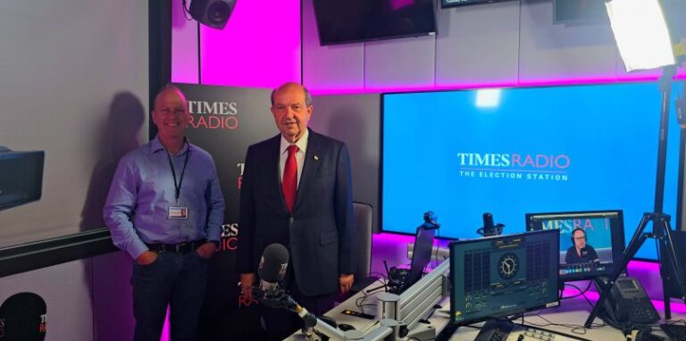 KKTC Cumhurbaşkanı Ersin Tatar, Times radyosuna demeç verdi