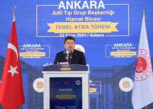 Adalet Bakanı Tunç, Ankara Adli Tıp Grup Başkanlığı Hizmet Binası temel atma törenine katıldı