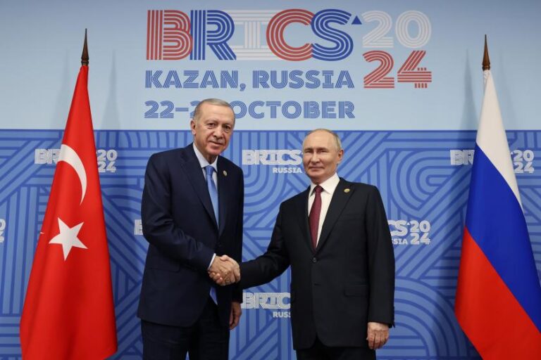 Cumhurbaşkanı Erdoğan, BRICS Zirvesi kapsamında Rusya Devlet Başkanı Putin ile bir araya geldi