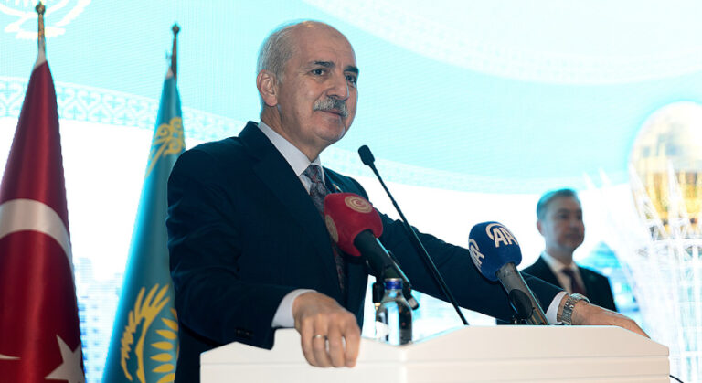 TBMM Başkanı Kurtulmuş, Kazakistan Cumhuriyet Bayramı dolaysıyla düzenlenen resepsiyonda konuştu