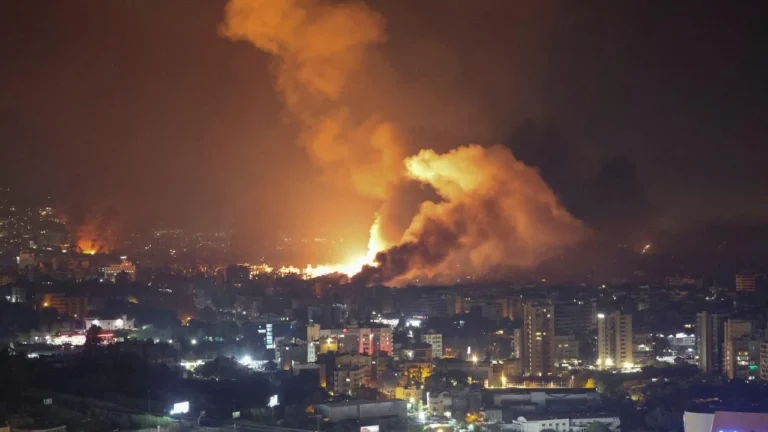 Katil İsrail Beyrut’u şimdiye kadarki en ağır bombardımanla vurdu