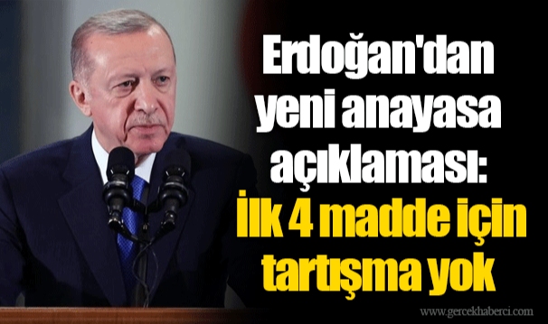 Cumhurbaşkanı Erdoğan: “Siyasi partilerin anayasa çağrımıza cevap vermesini bekliyoruz”