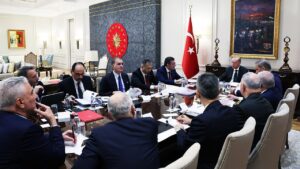 Cumhurbaşkanı Erdoğan’ın başkanlığında güvenlik toplantısı yapıldı