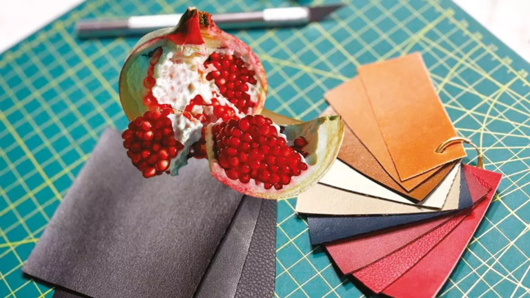 Nar kabuğundan deri üretti