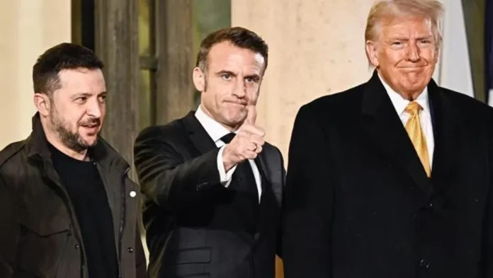 Paris’te üçlü Ukrayna Zirvesi : Trump, Zelenski ve Macron buluştu