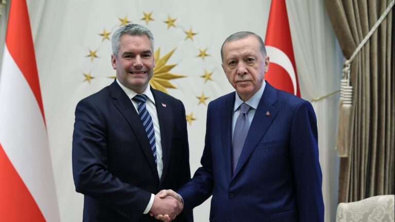 Cumhurbaşkanı Erdoğan Avusturya Başbakanı Nehammer ile görüştü