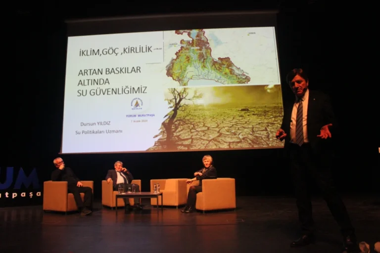 Su Politikaları Derneği (SPD) Başkanı Yıldız Forum Muratpaşa-Antalya’da konuştu: Su iyi yönetilemezse maliyeti çok artar 