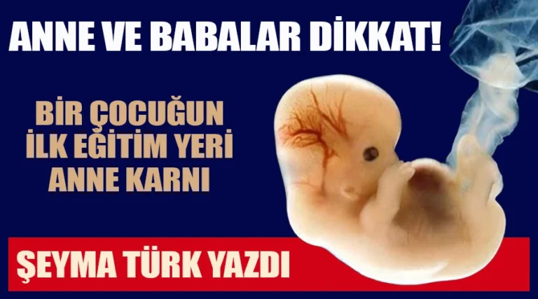 Hamilelik süreci, çocuğun eğitimine atılan ilk temeldir