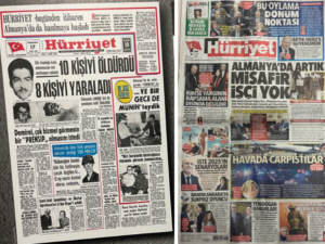 Yurtdışı yayınlarına son veren Hürriyet’in, 56 yıllık geçmişinde, gazeteciliğe örnek olacak yayınlardan kesitler