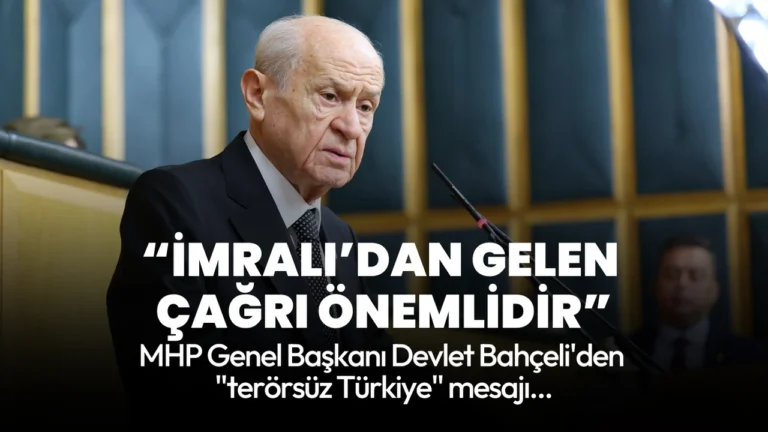 MHP Genel Bahçeli, “Terörsüz Türkiye” hedefi kapsamında gündeme ilişkin yazılı açıklama yaptı.