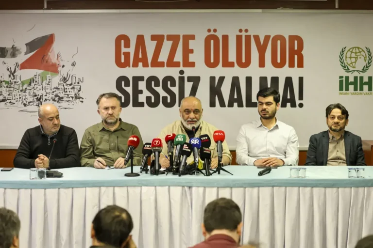 İHH İnsani Yardım Vakfı, işgalci İsrail’in Gazze’ye yönelik saldırılarıyla ilgili basın açıklaması düzenlendi…