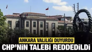 23 Nisan Ulusal Egemenlik ve Çocuk Bayramı” nedeniyle CHP’nin Anıtkabir’e yürüyüş yapma talebine izin verilmedi…