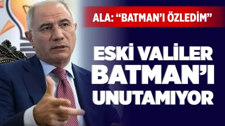 2003-2004 Yılları arasında Batman Valiliği yapan eski İçişleri Bakanı Efkan Ala, Batmalıların Ramazan Bayramı’nı kutladı…