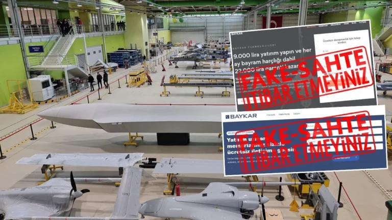 Baykar’a yatırım dolandırıcılığına dikkat!