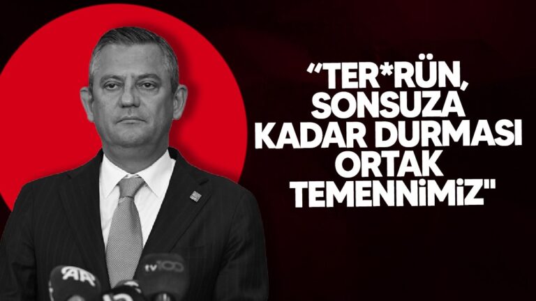 CHP Genel Başkanı Özel’den, terör örgütü PKK’nın fesih ve silah bırakma kararına ilişkin açıklama…