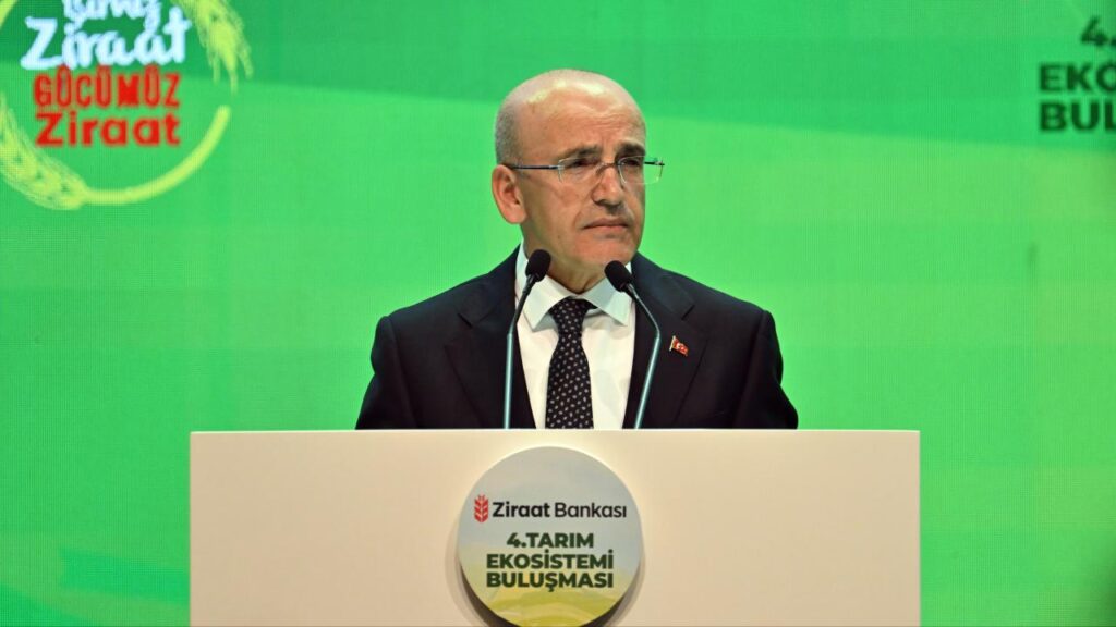 Hazine ve Maliye Bakanı Şimşek, bu yıl 4’üncüsü düzenlenen ‘Ziraat Bankası Tarım Ekosistemi Buluşması’nda konuştu