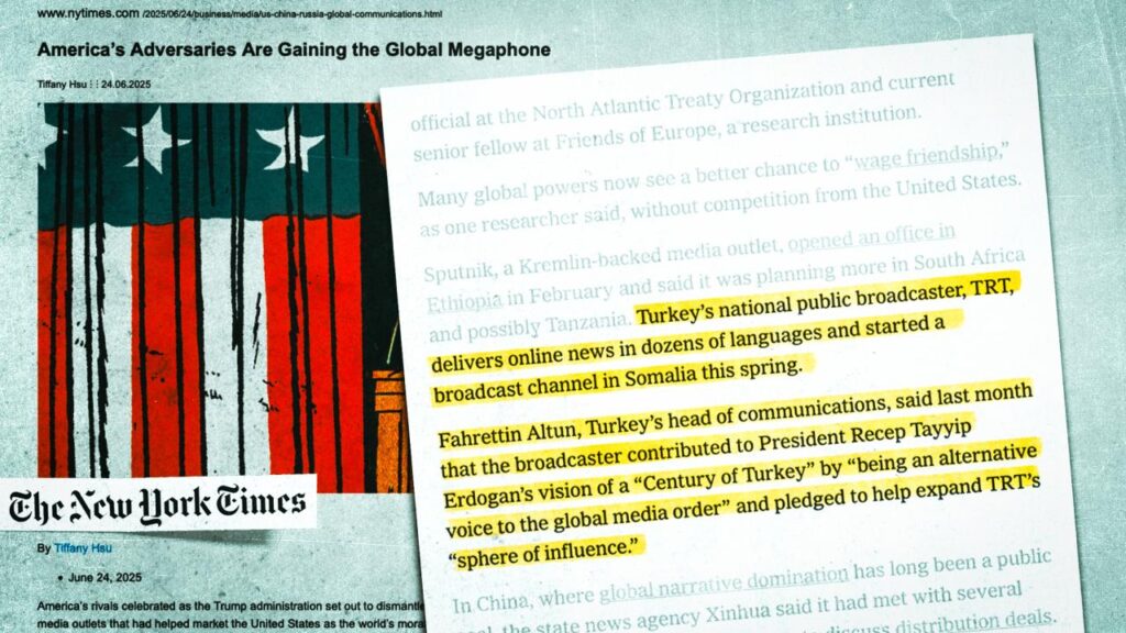 “ABD ‘küresel megafon’ hakimiyetini kaybediyor, Türkiye etki alanını genişletiyor”