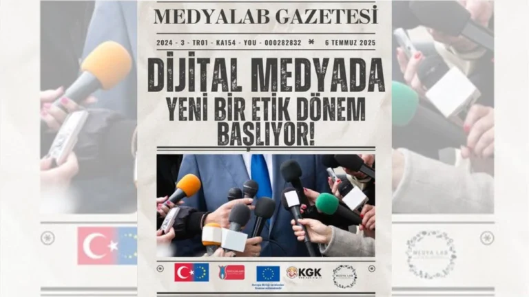 Küresel Gazeteciler Konseyinden gençler için “MEDYALAB KAMPI ” 
