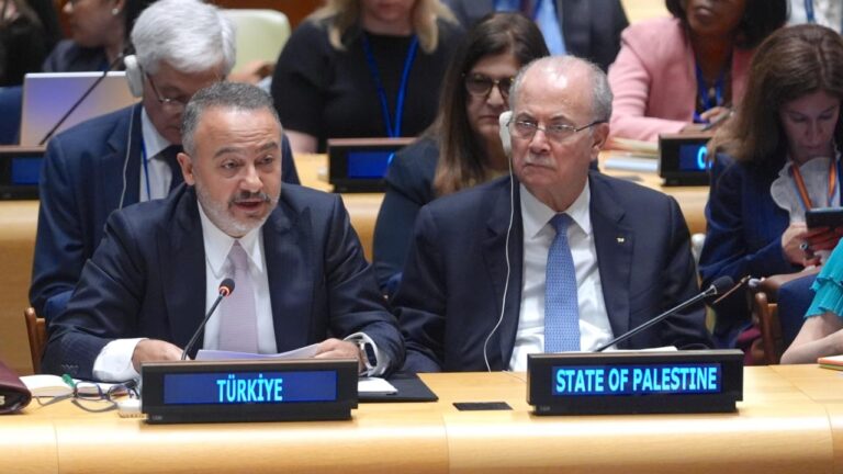 Dışişleri Bakan Yardımcısı Nuh Yılmaz, Filistin’de “İki Devletli Çözümün Muhafazası” başlıklı Çalışma Grubu’na eş başkanlık etti.