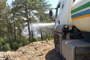 Bursa’nın Gürsu, Kestel, Orhaneli ve Harmancık ilçelerinde çıkan orman yangınlarına, İnegöl Belediyesi’nden tam destek