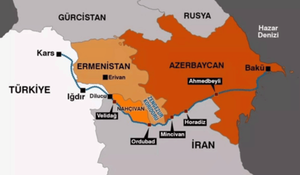 Ermenistan-ABD-Azerbaycan Arasında İmzalanan Zengezur Koridoru Anlaşması, Türkiye, Türkistan Coğrafyası, İran, Rusya ve Çin Aleyhine Sonuçlanabilecek Birçok Husus İçermektedir.