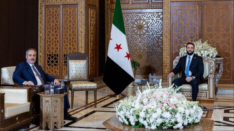 Bakan Fidan Şam’da Suriye Cumhurbaşkanı Şara ile görüştü