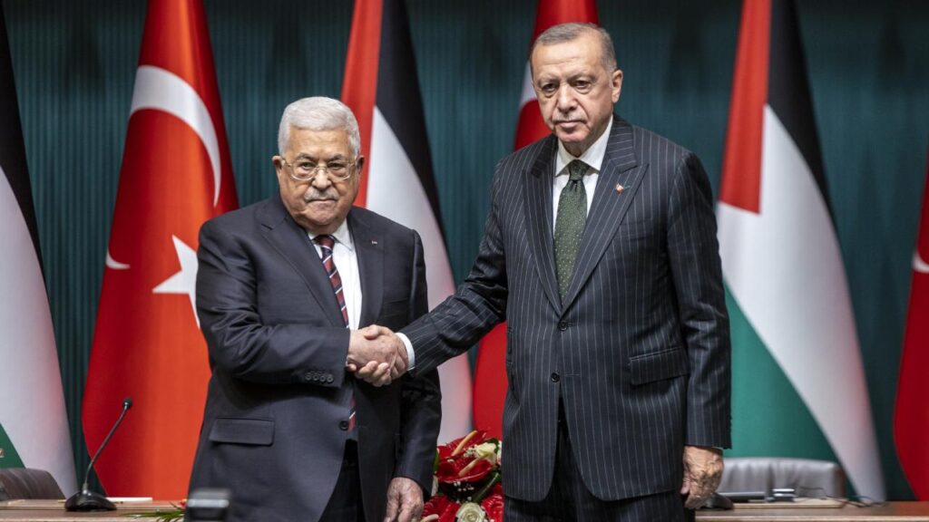 Cumhurbaşkanı Erdoğan Filistin Devlet Başkanı Abbas ile görüştü