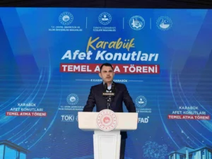 Bakan Kurum, “Karabük Afet Konutları Temel Atma Töreni”nde konuştu…