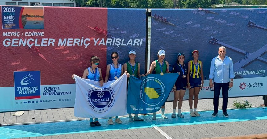 Edirne’de Kürek Fırtınası! Kocaeli Sümerspor 4 Madalya ve 2 Kupayla Döndü